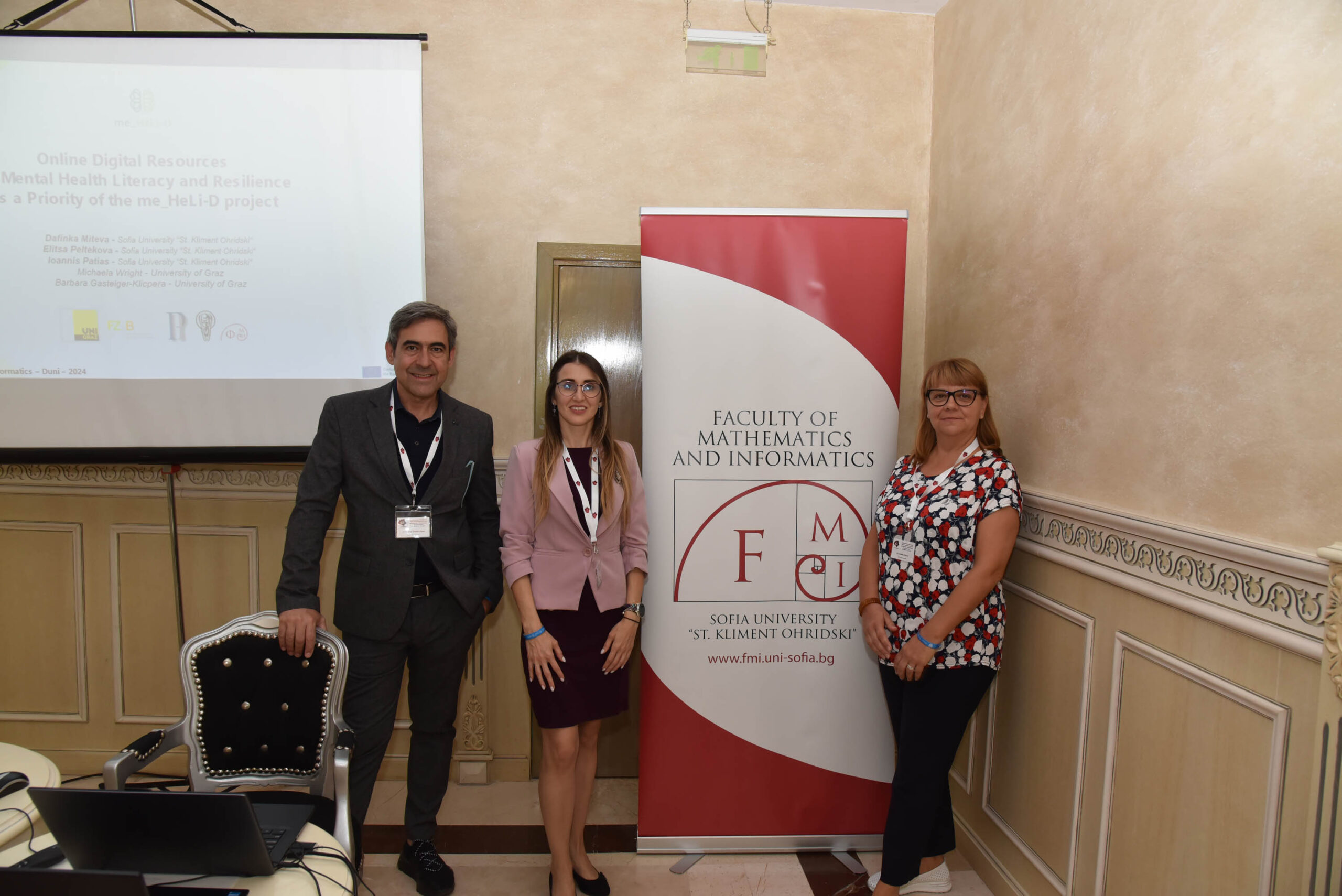 The me_HeLi-D project partners gave a presentation at the international conference “Week of Mathematics and Informatics FMI & Friends” in Bulgaria.